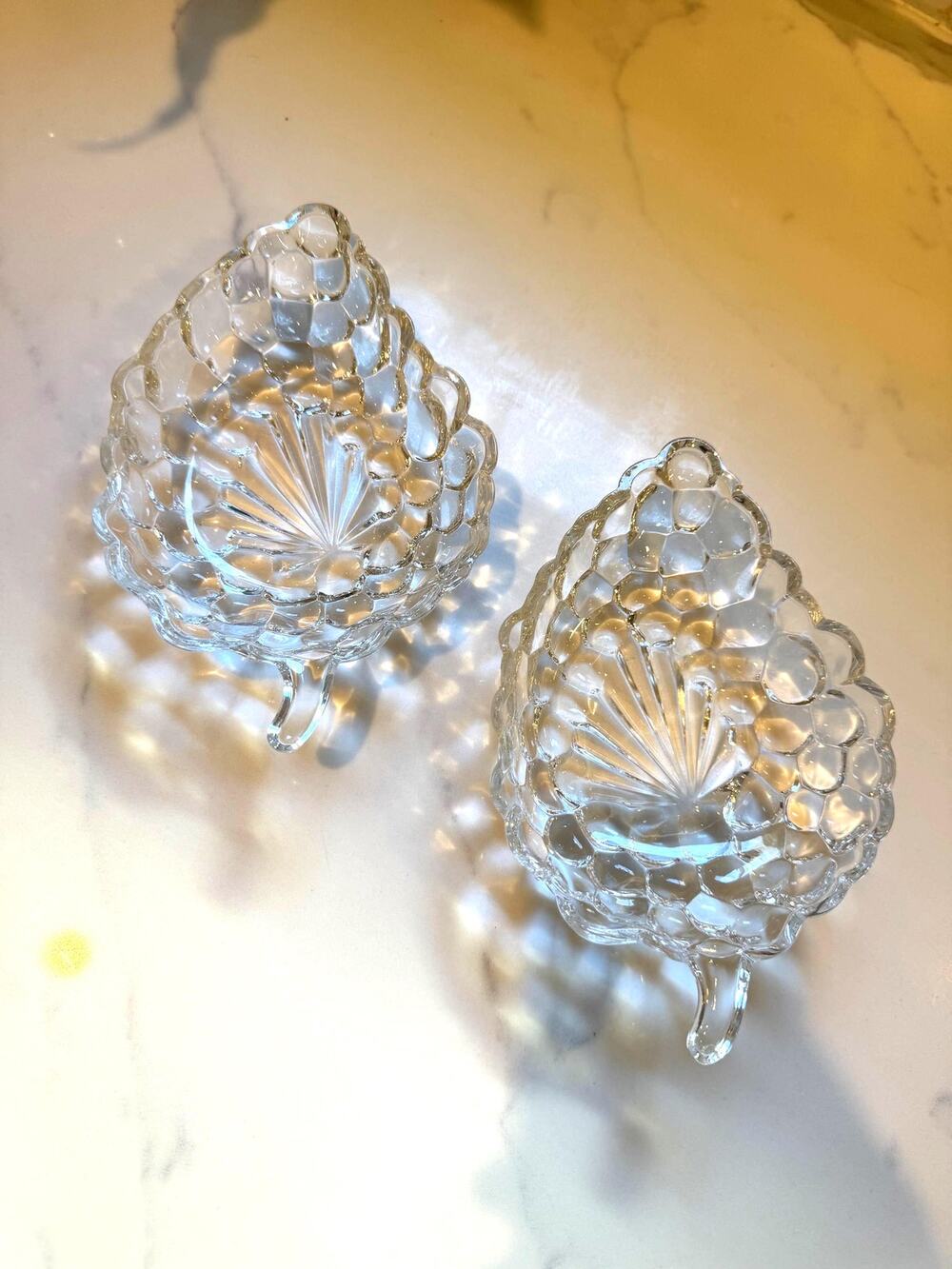 Vintage MCM Pair Small Serving Dishes or Butter Pats - Midcentury Serving Decor